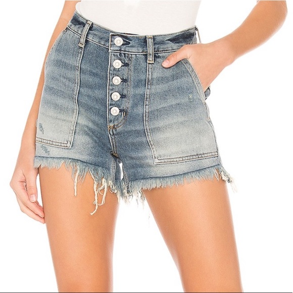 Brand New Free People High Waist Denim Shorts